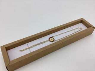 manita oro 18k con piedra con circonita