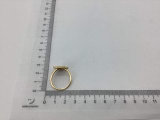 anillo oro 18k con onix