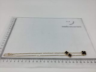 collar oro 18k con onix 23cm