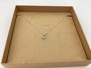 collar oro 18k con diamante de laboratorio 23cm