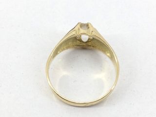 anillo oro 18k con circonita
