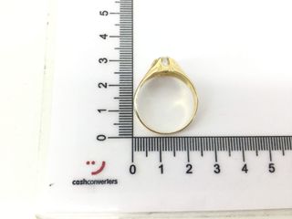 anillo oro 18k con circonita