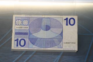 Países Bajos, Holanda 1 billete de 10 gulden de 1968.