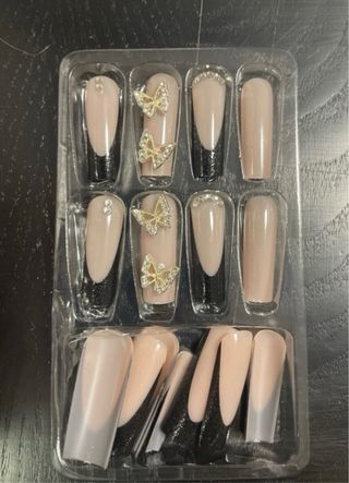 Unghie finte gel quadrate lunghe L/XL