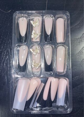 Unghie finte gel quadrate lunghe L/XL