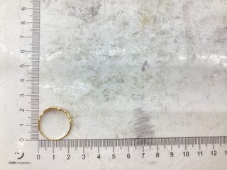 sortija oro 18k con piedra con circonita