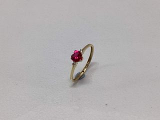 anillo oro 18k con piedra