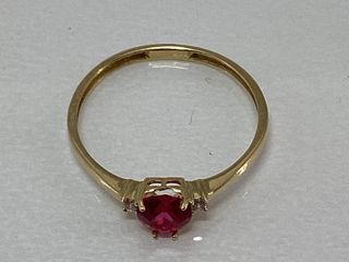 anillo oro 18k con piedra