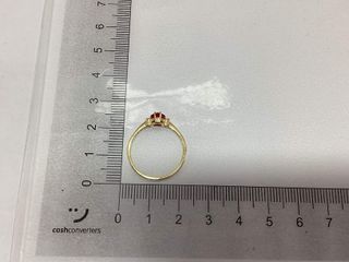 anillo oro 18k con piedra