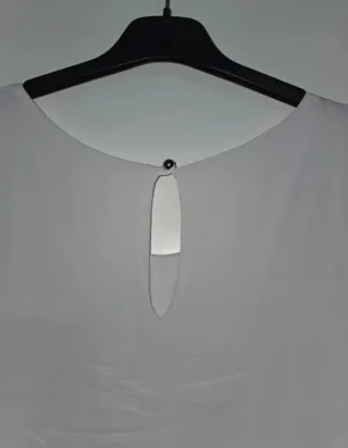 Vestido de fiesta de Zara blanco y negro