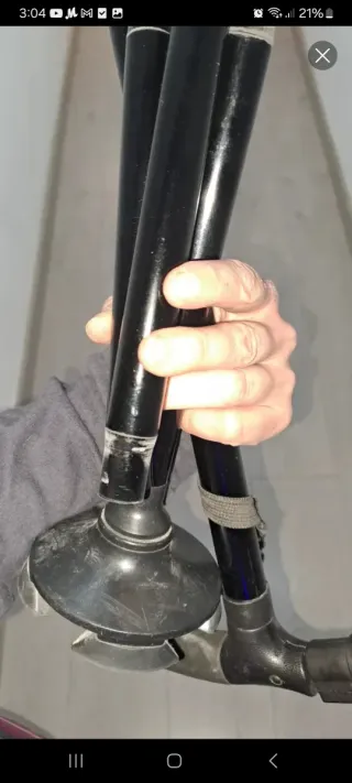 Pack 2 bastones aluminio plegables