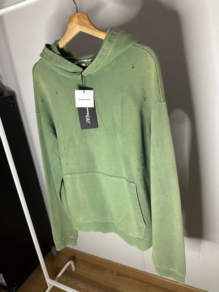 Sudadera Two Jeys Verde Desgastada talla M