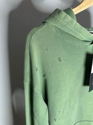 Sudadera Two Jeys Verde Desgastada talla M