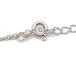 collar plata 925mm con piedra con circonita 19 5cm