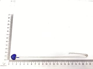 collar plata 925mm con piedra con circonita 19 5cm