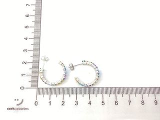 pendientes plata 925mm con piedra con circonita