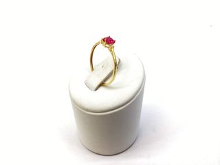 anillo oro 18k con piedra