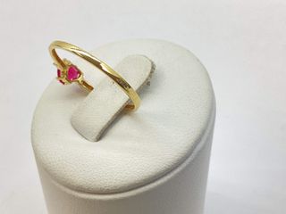 anillo oro 18k con piedra