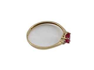 anillo oro 18k con piedra