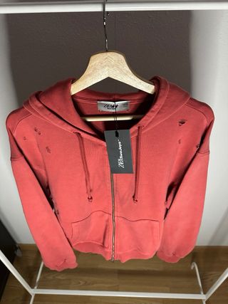 Sudadera Two Jeys con cremallera y capucha talla M