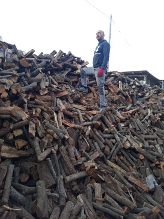 Leña  seca para chimenea o barbacoa 698279420 para