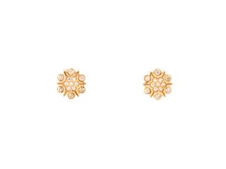 pendientes oro 18k con piedra