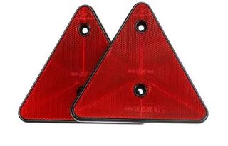 Reflectores Triangulares Rojos (2 unidades)