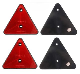 Reflectores Triangulares Rojos (2 unidades)