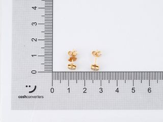 pendientes oro 18k con piedra con circonita