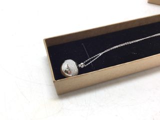 collar plata 925mm con piedra con circonita 19 5cm