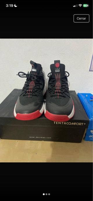 Zapatillas Tenth Negras y Rojas