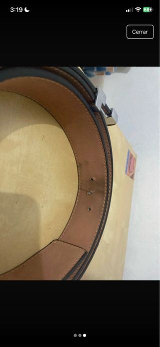 Cinturón Louis Vuitton Negro/Gris