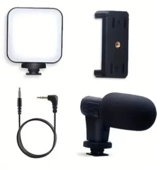 Trípode con luz para móvil