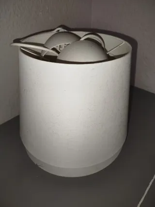 Lámparas de tela blancas