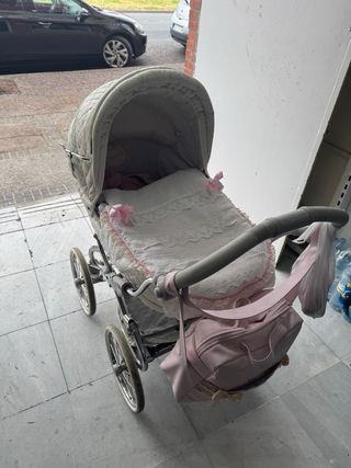 Carro Bebecar Stylo Clásico 3 piezas Blanco