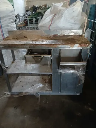 Mueble Acero Industrial para Máquina Café