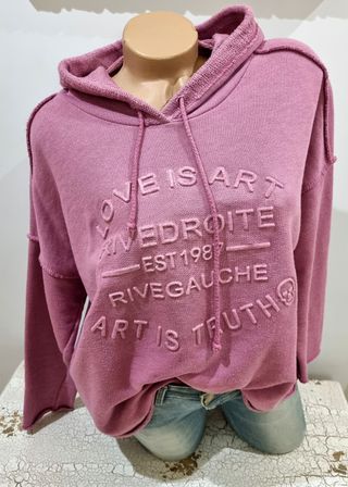 Sudadera Made in Italy Rosa - Love is Art