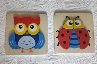 Juguete encajable madera Zara Home + 2 puzzles