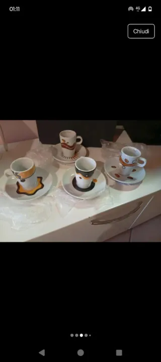 Set zuccheriera e tazzine da caffè