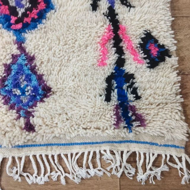 Alfombra Beige Multicolor Tejido Lana