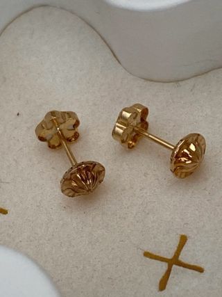Pendientes oro de ley Flor de Nacar NUEVOS