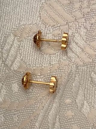 Pendientes oro de ley Flor de Nacar NUEVOS