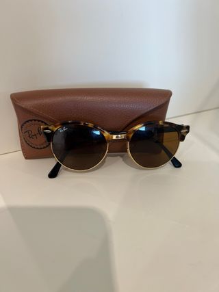 Gafas de Sol Ray-Ban Clubmaster Marrones y Doradas