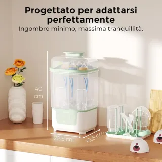 Momcozy Sterilizzatore e Asciugatrice 6 Biberon