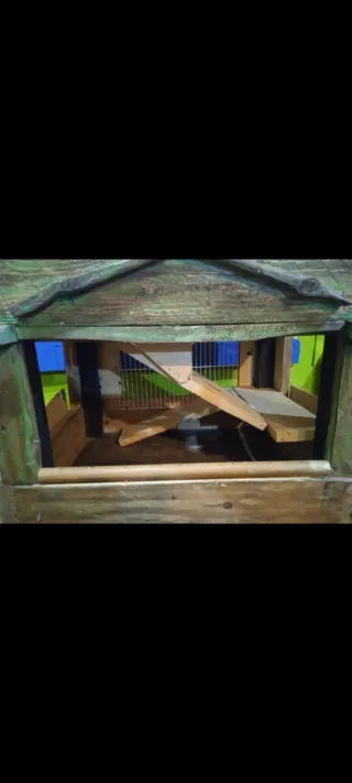 Caseta para hámster de madera