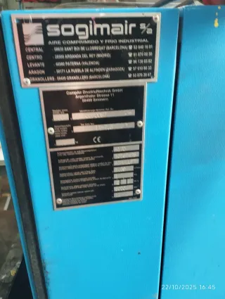 Compresor de aire azul