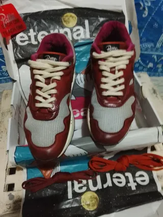 Zapatillas Nike Air Max Patta Rojas y Grises