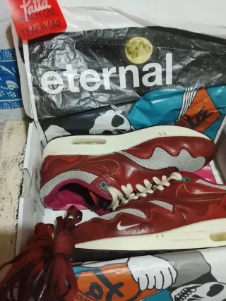 Zapatillas Nike Air Max Patta Rojas y Grises