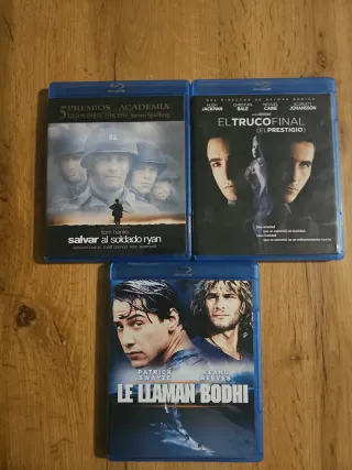 3 Películas Blu-ray: Salvar al Soldado Ryan, El Tr