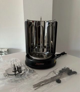 Asador Giratorio con Pincho para Brochetas